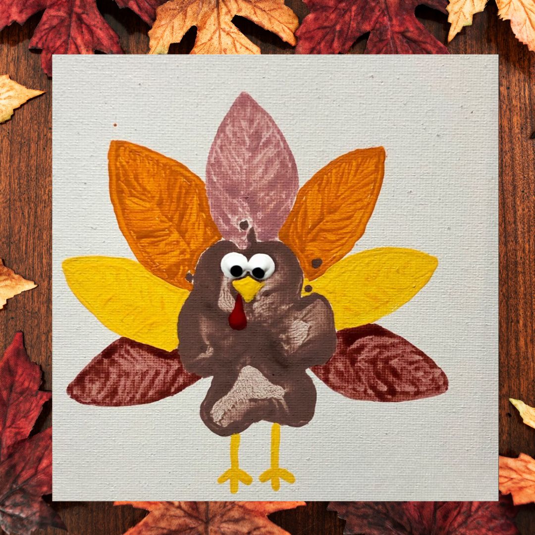 Craft time for the holidays: Make a turkey with your pet